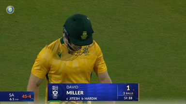 IND vs SA 2025, 1st T20I: David Miller Wicket