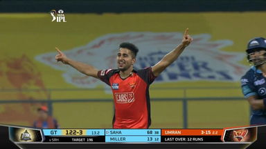 M40: GT vs SRH – Fall of Wickets