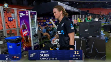 IND-W vs NZ-W 2024, 1st ODI: Maddy Green Wicket