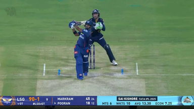 IPL 2025 M26: LSG vs GT - Nicholas Pooran Six
