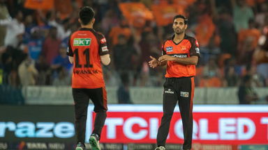 6 & OUT: Bhuvneshwar gets the better of Tilak Varma