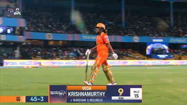 M05 - RCB vs GG: Veda Krishnamurthy Wicket