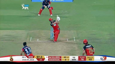M19: RCB vs DD – AB de Villiers Six