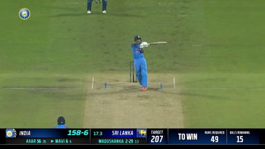IND vs SL 2023, 2ND T20I: Shivam Mavi  Six