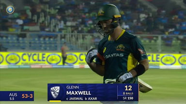 IND vs AUS 2023-24, 2ND T20I: Glenn Maxwell Wicket