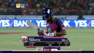 M13: GL vs RPS – Rahul Tripathi Wicket