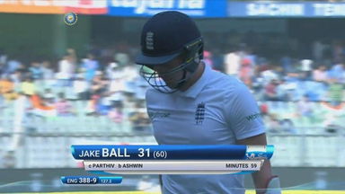 IND vs ENG 2016 - 4th Test, day 2 : Jake Ball Wicket