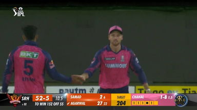 M04: SRH vs RR – Fall of Wickets