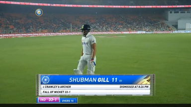 IND vs ENG 2021, 3rd Test, Day 1: Shubman Gill Wicket