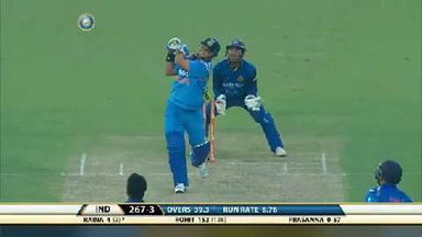 4TH ODI: IND vs SL – Suresh Raina Six