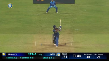 IND vs SL 2023, 1ST T20I: Dasun Shanaka  Six