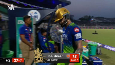 M36: KKR vs RCB – Virat Kohli Wicket