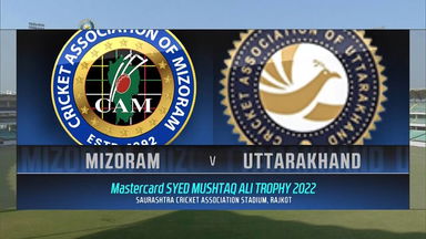 Syed Mushtaq Ali Trophy 2022: Mizoram vs Uttarakhand : Match Highlights