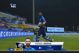 M55: SRH vs MI – Krunal Pandya Wicket