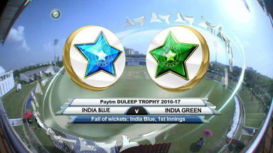 Duleep Trophy 2016-17: Ind Blue vs Ind Green - Fall Of Wickets - India Blue 1st Innings