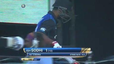 IND vs NZ 2016, 1st ODI: Ish Sodhi Wicket