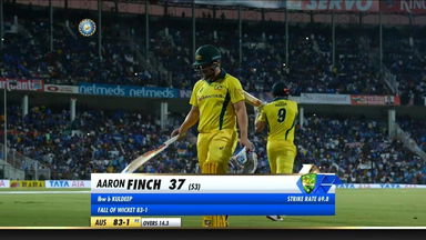 IND vs AUS 2019, 2nd ODI: Aaron Finch Wicket