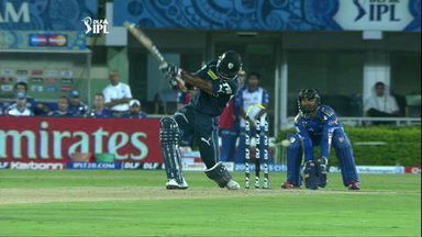 Match 9 DC vs MI – Sangakkara's Wicket