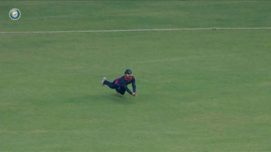Senior Women's T20 Trophy 2024 QF2: Andhra vs Himachal Pradesh: Judge. Run. Dive. Grab: Harleen Deol's excellent running catch