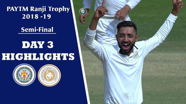 Ranji Trophy 2018-19 SF: Saurashtra v Karnataka - Day 3 Highlights