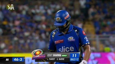 M51: MI vs KKR – Rohit Sharma Wicket