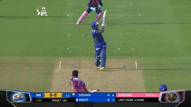 M09: MI vs RR – Rohit Sharma Six