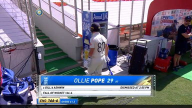 IND vs ENG 2021, 4th Test, Day 1: Ollie Pope Wicket
