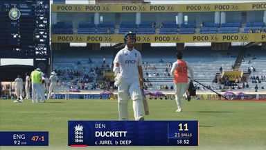 IND vs ENG 2024, 4TH Test: Ben Duckett Wicket