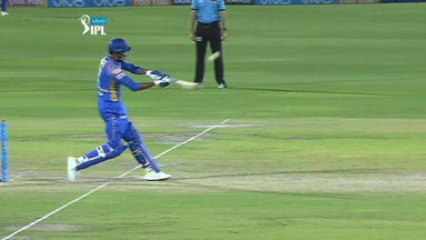 M21: RR vs MI – Krishnappa Gowtham Six