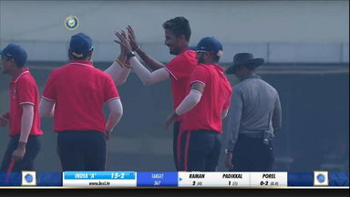Deodhar Trophy 2019-20, IND C vs IND A: Fall of wickets