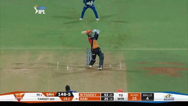 M51: MI vs SRH – Mohammad Nabi Six