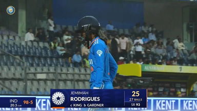 IND-W vs AUS-W 2023-24, 3rd ODI: Jemimah Rodrigues Wicket