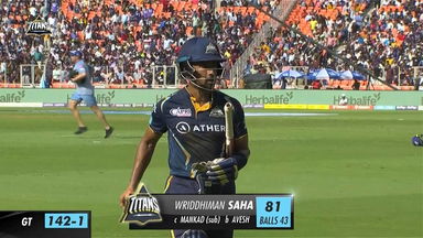 M51: GT vs LSG –  Wriddhiman Saha  Wicket