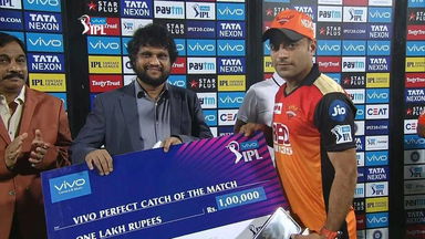 M04: SRH vs RR – VIVO perfect catch of the match – Rashid Khan