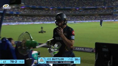 IPL 2025 M56: MI vs GT - Jos Buttler Wicket