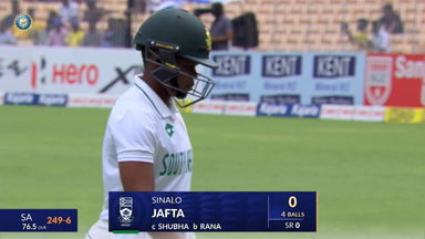 IND-W vs SA-W 2024, 1st Test: Sinalo Jafta Wicket