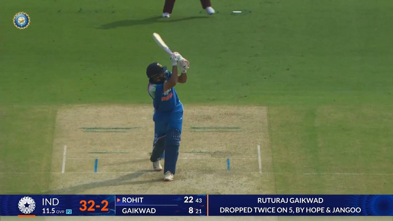 IND vs WI 2026, 3rd ODI: Rohit Sharma Six