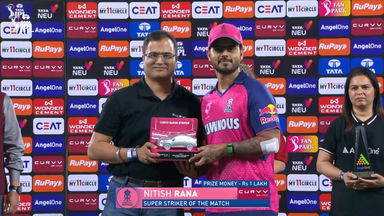 IPL 2025 M11: RR vs CSK - Curvv Super Striker of the Match - Nitish Rana