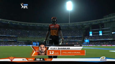 M51: MI vs SRH – Vijay Shankar Wicket