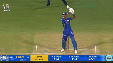 IPL 2025 Eliminator: GT vs MI - Hardik Pandya Six
