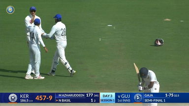 Ranji Trophy 2025 SF1, Gujarat vs Kerala, Day 3: Match Highlights