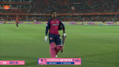 IPL 2025 M02: SRH vs RR - Shimron Hetmyer Wicket