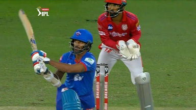 M38: KXIP vs DC – Shikhar Dhawan Six