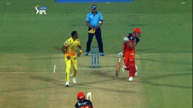 Ouch! Parthiv smashes one straight to Stoinis