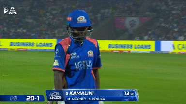 Wicket: Match 6, Mumbai Indians vs Gujarat Giants, WPL 2026: G. Kamalini Wicket
