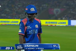 Wicket: Match 6, Mumbai Indians vs Gujarat Giants, WPL 2026: G. Kamalini Wicket