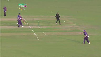 CLT20 2014 M16: HOB vs BT  –   Fall Of Wickets