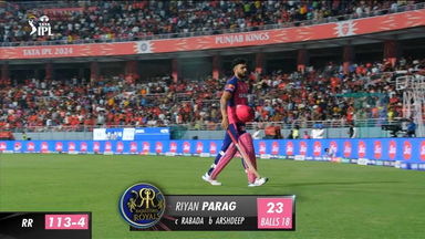 M27: PBKS vs RR – Riyan Parag Wicket
