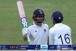 Duleep Trophy 2026 SF1, CZ vs EZ: Rinku Singh's fighting knock of 60(88)