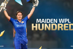 HISTORIC! Natalie Sciver-Brunt slams first-ever TATA WPL hundred